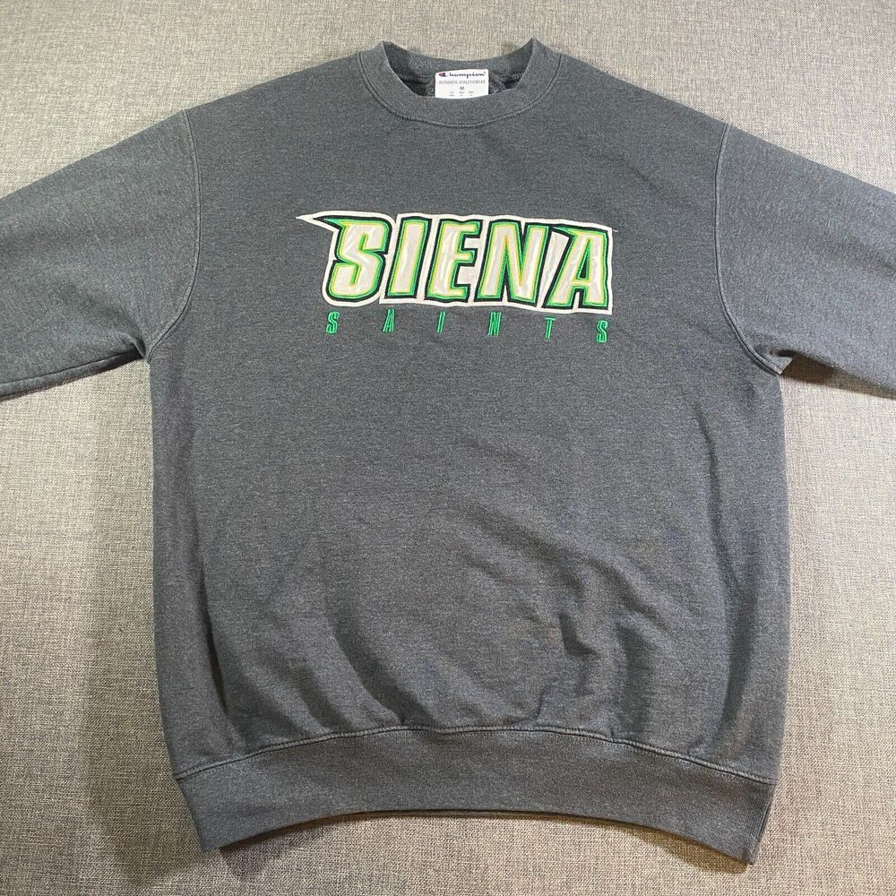 Champion Sienna College Saints Fleece Hoodie Sweatshirt Mens Medium Grey